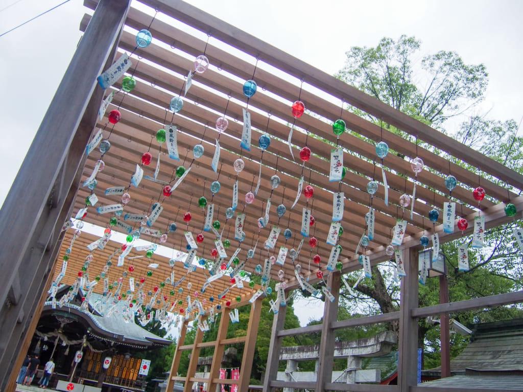 2020年7月宇部市琴崎八幡宮風鈴祭り